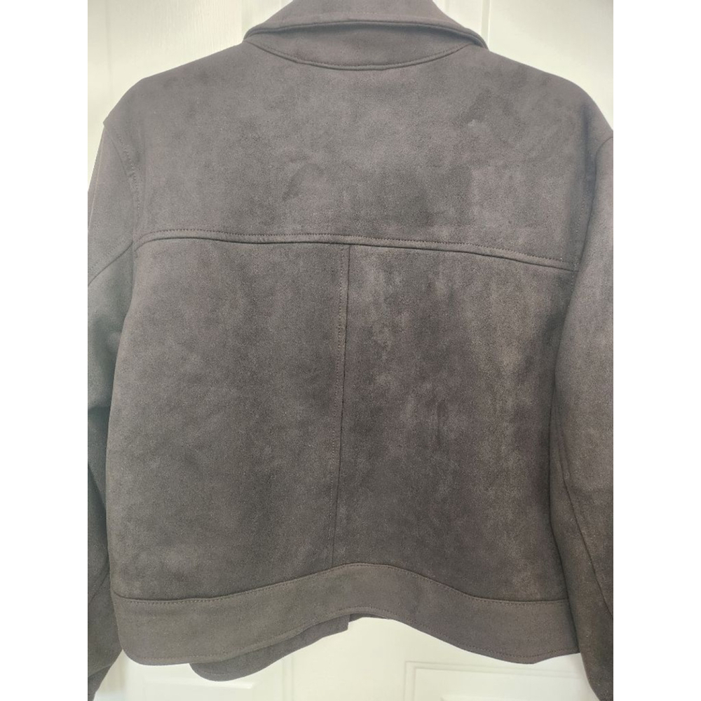Universal Thread Brown Faux Suede Cropped Jacket XL - Picture 8 of 14